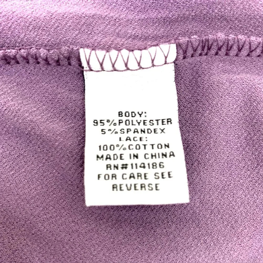Love Scarlett Tops Long Sleeve Neck Women's Blouses Violet Kiss Size M - Picture 8 of 11